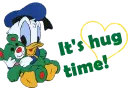Hug time with Donald