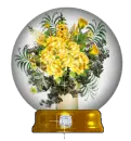 Yellow Rose Snow Globe