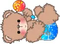 Baby Bear With Toy