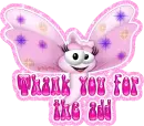 thank you for the add