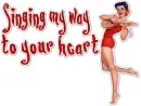 pin up girl with guitar