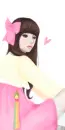 GIRL WITH PINK BOW