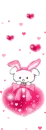 CUTE BUNNY BEAR WITH HEART
