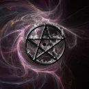 Black Swirl Pentacle