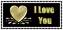 i love you in gold