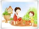 liTTLe baby w floweR shop
