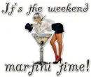 Martini girl pinup