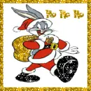 bugs bunny dressed up like santa