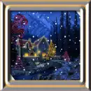 house with christmas lights