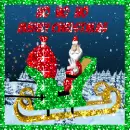 santa on a sleigh