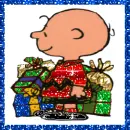 charlie brown with presents