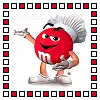 red m&m