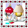 red and yellow m&ms