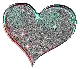 Blue and Pink Sparkly Heart