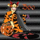 tigger with a pumpkin