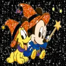 baby mickey on a broom