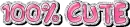 pink 100 % cute