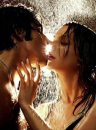 Lovers in the rain.