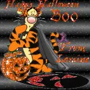 tigger with a pumpkin
