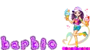 Barbie the purple text