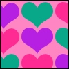 colourful hearts