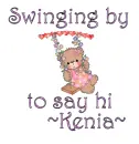 Swinging by to say hi- Kenia