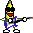 Dancing Banana with Guitar