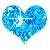 HEART  LIGHT BLUE LOVE