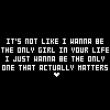 i wanna be
