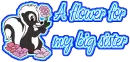 A flower for my big sister
