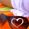 heart on glasses