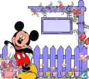 Mickey Mouse Floral Garden