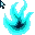 flaming light blue cursor