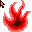 flaming  red cursor