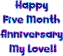 Happy Five Month Anniversary My Love