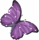 sparkly purple butterfly