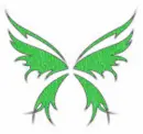 green butterfly