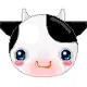 cute cow face