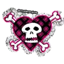 30. PINK AND BLACK SKULL
