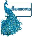 awesome blue peacok