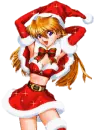 Christmas anime girl