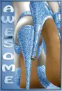  blue awesome heels