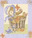 bear in bucket of leaves