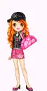 pink and black girl