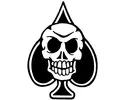 Small Skull Spade