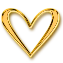 gold heart