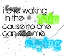 i love walking in the rain