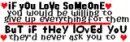 if you love