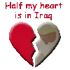 Half my heart is in Iraq