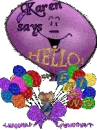Karen says hello friend